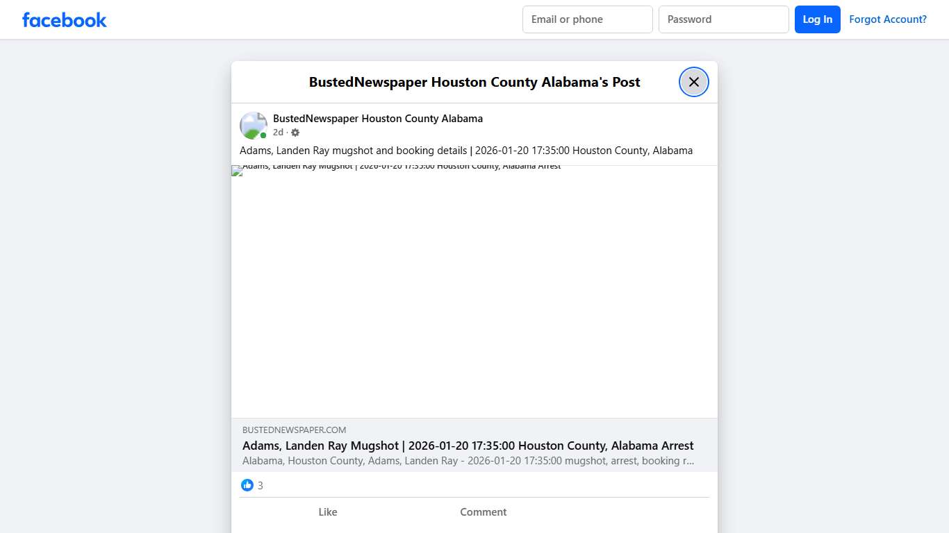 Adams, Landen Ray... - BustedNewspaper Houston County Alabama Facebook