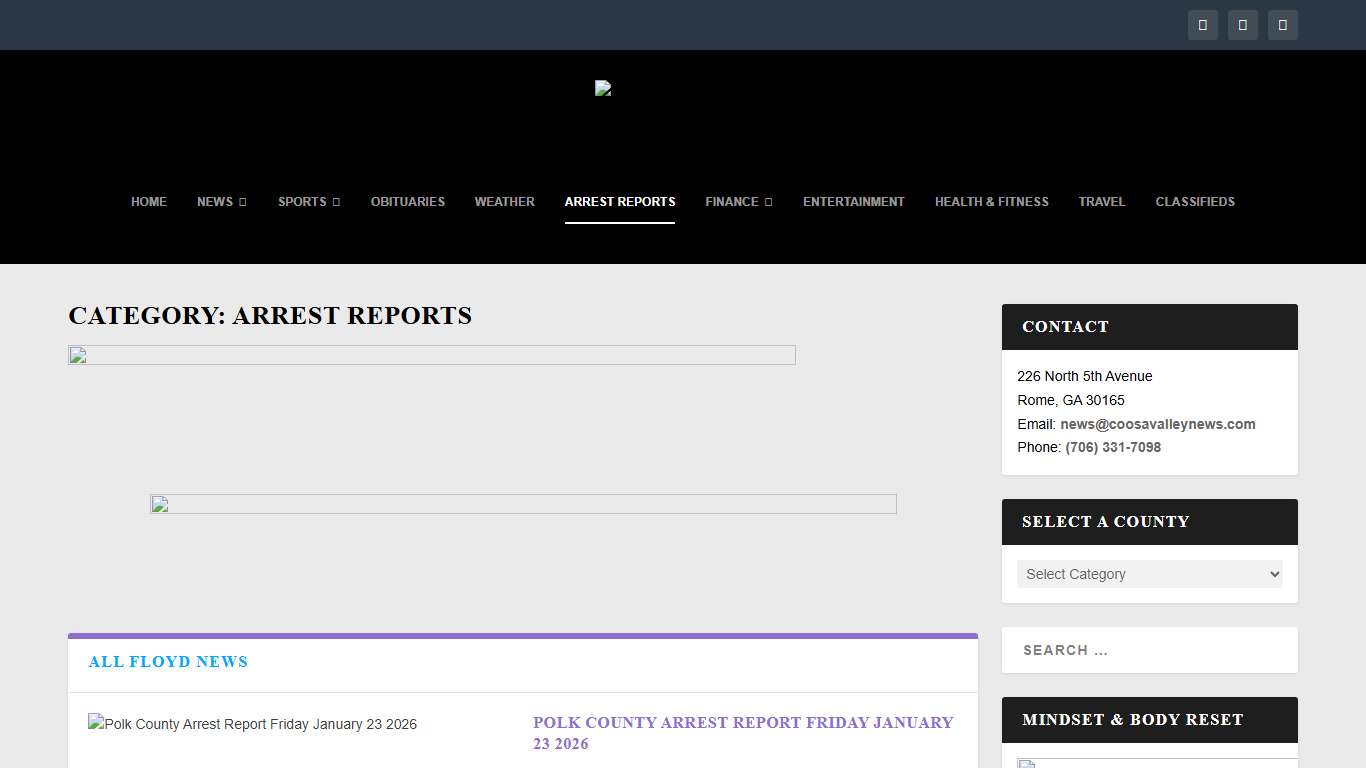 Category: Arrest Reports - Coosa Valley News